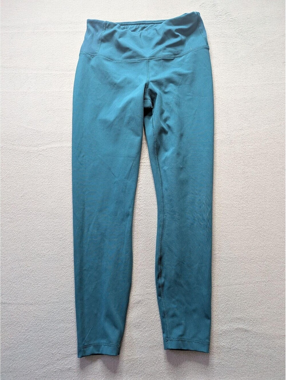 Yogalicious Lux Leggings Womens M Blue High Waist Ankle Pockets Yoga Gym Workout